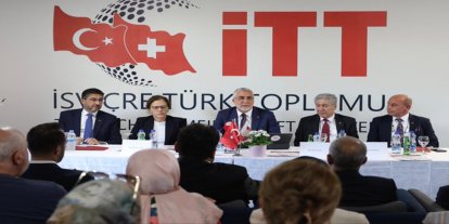 Bakan Işıkhan, İsviçre'de Türkiye'den STK temsilcileriyle bir araya geldi