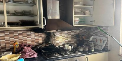 Siirt’te mutfakta çıkan yangın paniğe neden oldu
