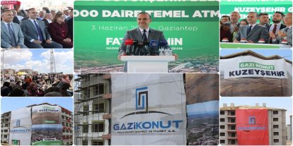 Bakan Kacır, Gazikonut'un Kuzeyşehir'deki 2 bin konutun temel atma törenine katıldı
