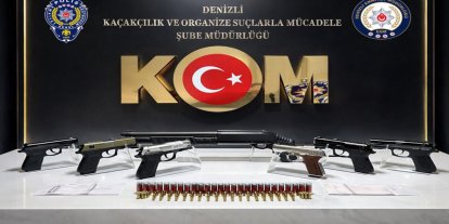 Denizli'de tefecilik ve silah ticaretine operasyon: Bir tutuklama