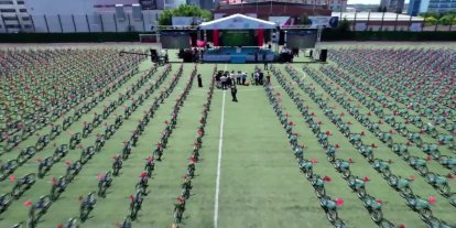 İstanbul'da lisanslı sporcu öğrencilere 2 bin 71 bisiklet dağıtıldı