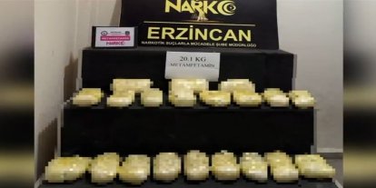 Erzincan'da 20 kilogram metamfetamin ele geçirildi