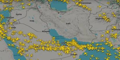 Suriye ve Irak hava sahasını geçici olarak kapattı.