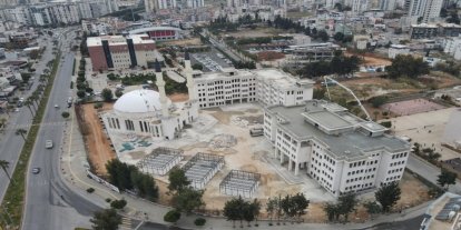 Mersin İl Müftülüğünün yerleşke inşaatında çalışmalar sürüyor