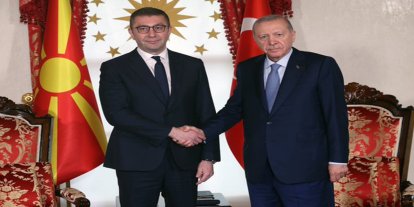 Cumhurbaşkanı Erdoğan, Kuzey Makedonya Başbakanı Mickoski’yi kabul etti