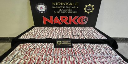 Kırıkkale'de uyuşturucu operasyonunda 1708 sentetik hap ele geçirildi