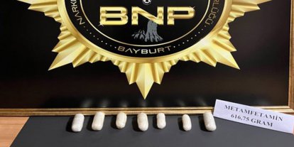 Bayburt’ta 616 gram metamfetamin ele geçirildi: Bir kişi tutuklandı