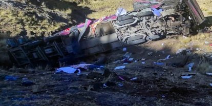 Peru'da yolcu otobüsü kaza yaptı: 10 ölü, 16 yaralı