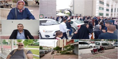Sınav salonunda öğrenciler, kapıda aileler ter döktü