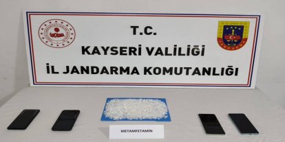 Kayseri'de 524 gram metamfetamin ele geçirildi