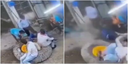 Hindistan'da şişirilen lastik aniden patladı: 1 ölü, 3 yaralı