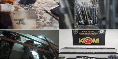 Konya merkezli 5 ilde silah kaçakçılığı operasyonu: 12 şüpheli yakalandı