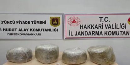Hakkari'de 11 kilogram skunk ele geçirildi: 1 tutuklama