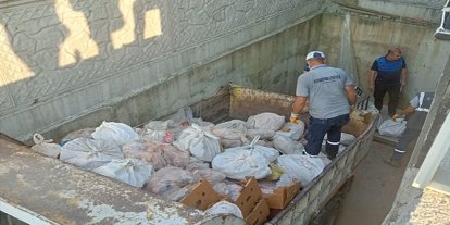 5,5 ton etiketsiz et ürünü imha edildi