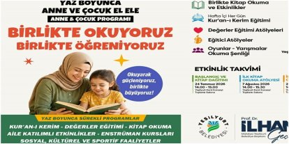Yeşilyurt’ta "Birlikte okuyoruz, birlikte eğleniyoruz" programları başlıyor