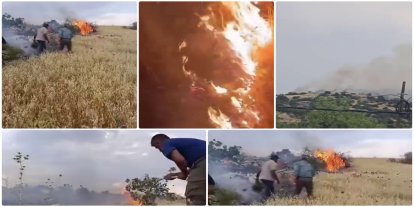 Gaziantep'te dağlık alanda çıkan yangın söndürüldü