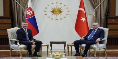 Cumhurbaşkanı Erdoğan, Slovakya Cumhurbaşkanı Pellegrini ile görüştü