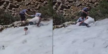 Van'da akıntıya kapılan çocuk kurtarıldı