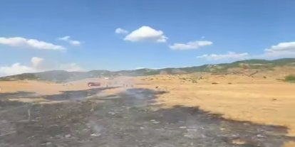 Bingöl'de otluk alanda çıkan yangın söndürüldü