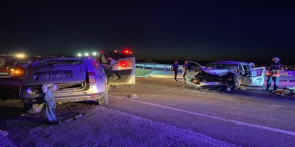 Malatya'da iki otomobil çarpıştı: 6 yaralı