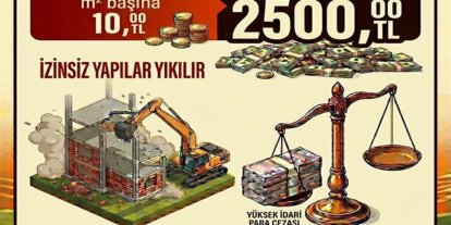 Tarım arazilerinde izinsiz yapılaşmaya 10 milyon liraya varan yaptırım