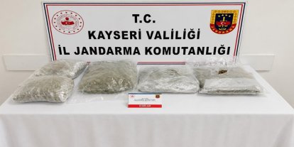 Kayseri'de 5 kilogram kubar esrar ele geçirildi