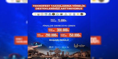 Şanlıurfa'da TEKNOFEST takımlarına verilen destek artırıldı