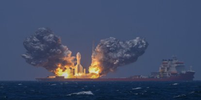 Çİn Gravity-1 taşıyıcı roketiyle uzaya 9 uydu fırlattı
