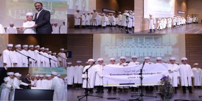 Bursa'da 34 hafız öğrenci için icazet programı düzenlendi