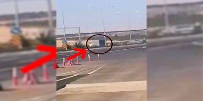 Otoyolda ters yönde ilerleyen çekici sürücüsüne 90 bin lira ceza