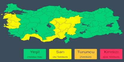 14 il için kuvvetli rüzgar ve fırtına uyarısı