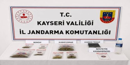 Kayseri'de uyuşturucu operasyonu: Esrar, bonzai ve sentetik kannabinoid ele geçirildi