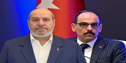 MİT Başkanı Kalın, HAMAS Siyasi Büro Başkanı Hayye ile görüştü