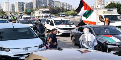 Mersin'den Filistin Konvoyuna destek