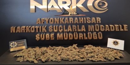 Afyonkarahisar'da 1 kilo 100 gram uyuşturucu ele geçirildi