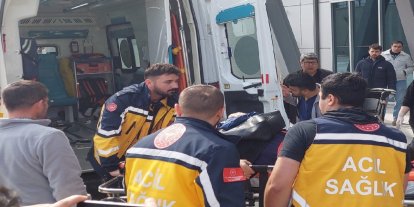 Malatya'da yüksekten düşen işçi yaralandı