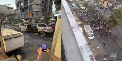 Şam yakınlarında minibüse bombalı saldırı: 2 Ölü, 13 yaralı