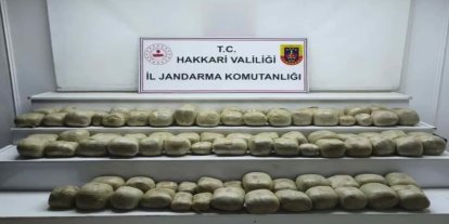 Hakkari'deki operasyonda 253 kilogram esrar ele geçirildi