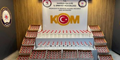 Samsun’da 1 ton 160 litre etil alkol ele geçirildi: Bir gözaltı