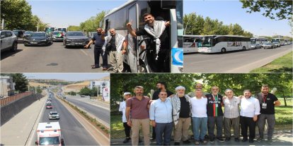 Filistin Konvoyu Diyarbakır’dan Mardin’e uğurlandı