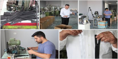 Tekstil kenti Batman'da fermuar üretimi de başladı
