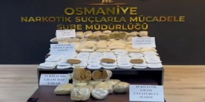 Osmaniye’de 89 kilo uyuşturucu ele geçirildi