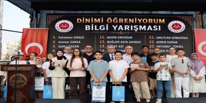 Mersin Mezitli'de yaz Kur'an kursları sona erdi