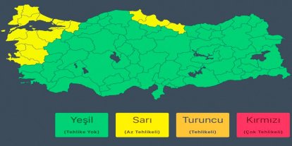 İçişleri Bakanlığından 13 il için kuvvetli rüzgâr ve sağanak uyarısı