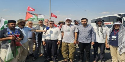 HÜDA PAR Filistin Konvoyu aktivistlerini ziyaret etti