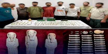 Mısır'da 118 parça tarihi eser ele geçirildi: 9 gözaltı