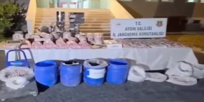 Aydın'da sentetik hap imalathanesine baskın: 1,4 milyon hap ele geçirildi