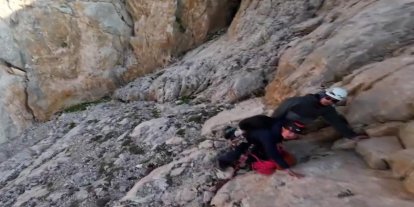 Niğde'de yaralanan İngiliz dağcı helikopterle kurtarıldı