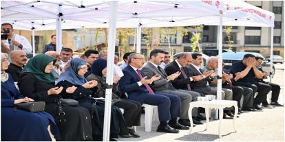 Malatya'da bir caminin temeli daha dualarla atıldı