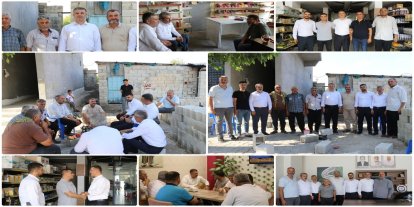 Gaziantep HÜDA PAR heyetinden esnaf ve köy ziyaretleri